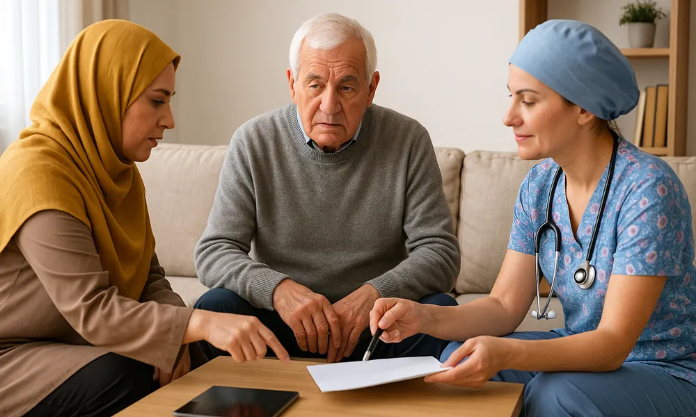 جلسه کوتاه ارزیابی نیازها برای مراقبت ۲۴ ساعته سالمند