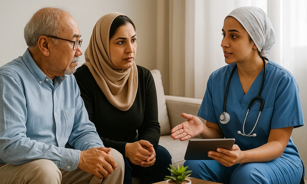 گفتوگوی خانواده با مراقب درباره تفاوت مراقب با پرستار؛ مشورت آگاهانه در خانه